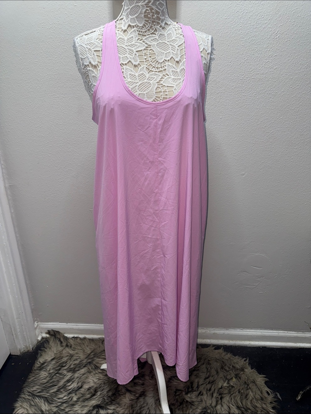 Athleta Pastel Pink Racerback Maxi Sundress